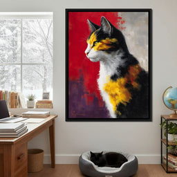 Golden Calico Cat Profile - NicheCanvas