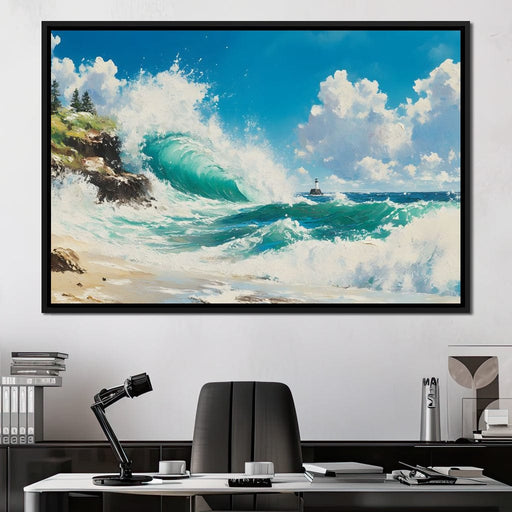 Ocean's Mighty Embrace Canvas Print
