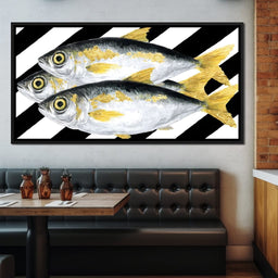 Triple Gilded Mackerel Parade - NicheCanvas