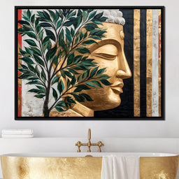 Golden Tranquility Reimagined - NicheCanvas