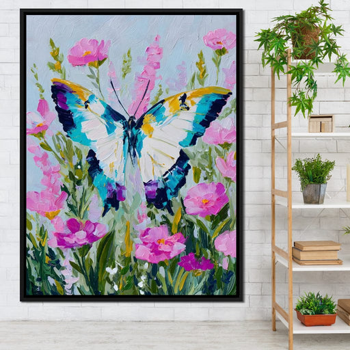 Radiant Butterfly Garden Dance Canvas Print