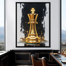 Golden Chess Splendor - NicheCanvas