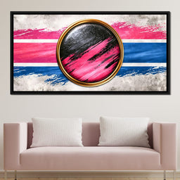 Collision of Modern Circles - NicheCanvas