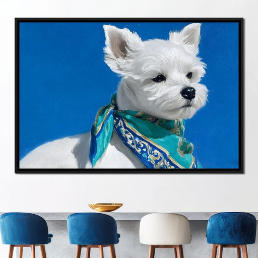 Royal Pup in Regal Attire Canvas Print