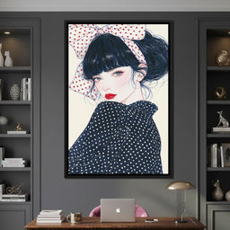Polka Dot Afternoon Beauty - NicheCanvas