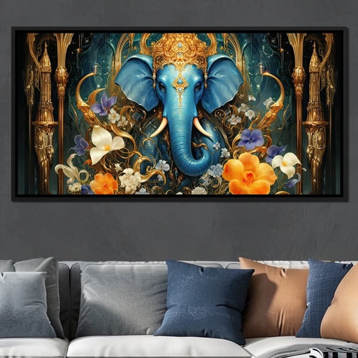 Radiant Majesty of the Elephant Canvas Print