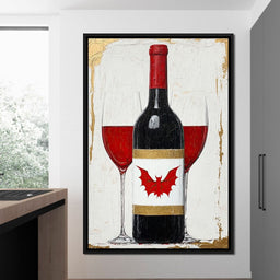 Bat Wine - NicheCanvas