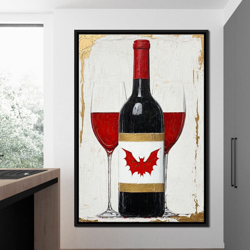 Bat Wine Canvas Print