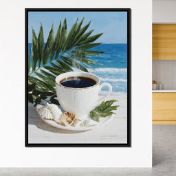 Tropical Morning Coffee Bliss - NicheCanvas