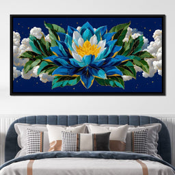 Starfield Lotus Radiance - NicheCanvas