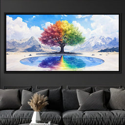 Rainbow Reflections Oasis - NicheCanvas