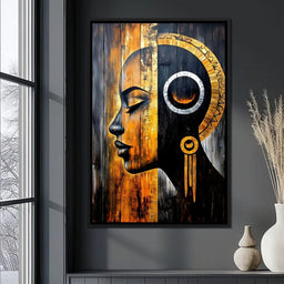 Golden Eclipse Portrait Journey - NicheCanvas