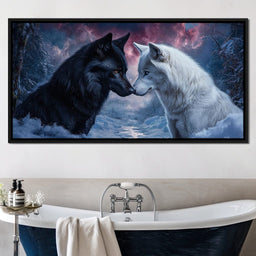 Winter Wolves Couple - NicheCanvas