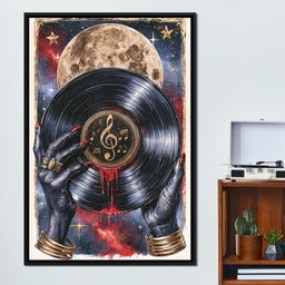 Midnight Melodies Beneath The Lunar Glow - NicheCanvas