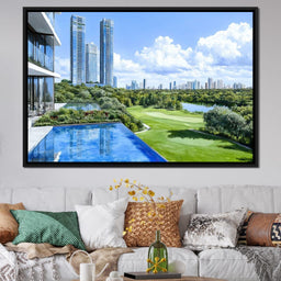 Skyline Radiance Overlooking the Golf Course - NicheCanvas