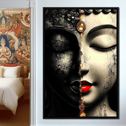 Duality of Tranquil Visages - NicheCanvas