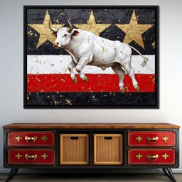 Bull Odyssey Across Stars - NicheCanvas