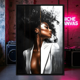 Harmony of Contrast and Elegance - NicheCanvas