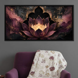 Gilded Lotus Temple Gate - NicheCanvas