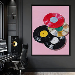 Retro Vinyl Record Pop Splash - NicheCanvas