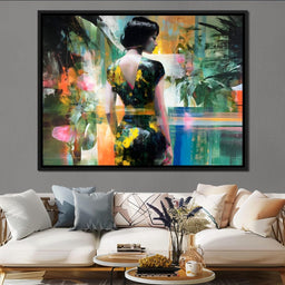 Tropical Garden Muse Portrait - NicheCanvas