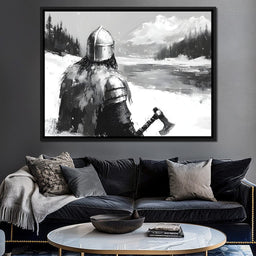 Viking_s Icy Vigilant Journey - NicheCanvas