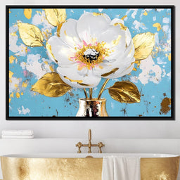 Golden Petal Elegance Blooms - NicheCanvas