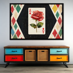 Ace of Hearts Elegance - NicheCanvas