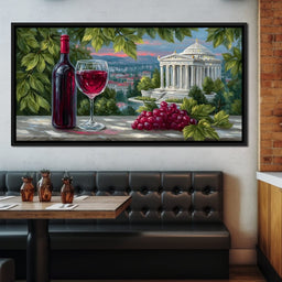 Vineyard Reverie Temple View - NicheCanvas