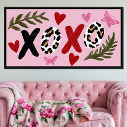 Leopard Kiss XOXO Love Garden - NicheCanvas