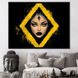 Golden Stare of Midnight Queen - NicheCanvas