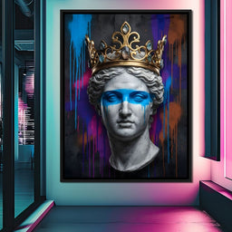 Crowned in Neon - NicheCanvas