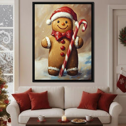 Gingerbread Joy Holiday Cheer - NicheCanvas