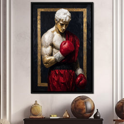 Golden Frame Boxing Champion - NicheCanvas
