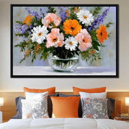 Garden Bouquet Still Life Oil - NicheCanvas