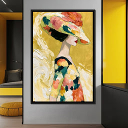 Golden Garden Gala Silhouette - NicheCanvas