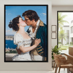 Regency Lovers Coastal Kiss - NicheCanvas