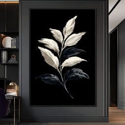 Silent Presence of Pale Leaves - NicheCanvas