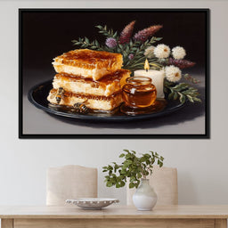 Golden Honeycombs - NicheCanvas