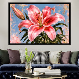 Soft Petals Under A Pale Summer Sky - NicheCanvas