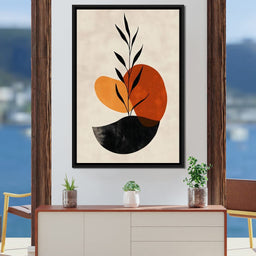 Plant Leaf Abstract Balance - NicheCanvas