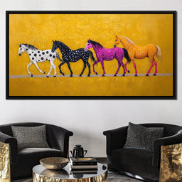 Polka Dot Stampede - TooplesArt - NicheCanvas