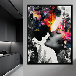 Floral Kiss of Dawnfire - NicheCanvas