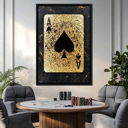Golden Throne of Spades - NicheCanvas