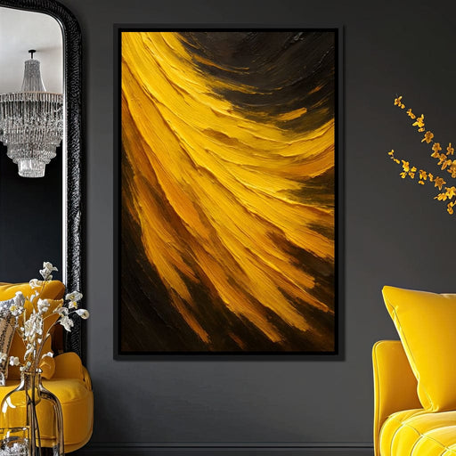 Golden Radiance Unfurled Canvas Print