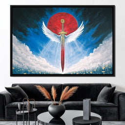 Celestial Guardian Sword - NicheCanvas