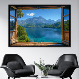 Lakeside Serenity Vista - NicheCanvas