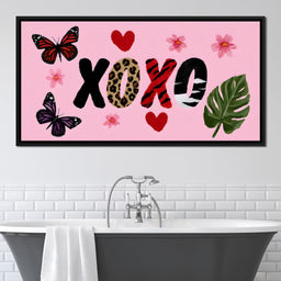 Pink Safari Love Butterfly Charm - NicheCanvas