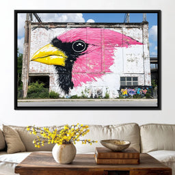 Street Art - Cardinal Bird - NicheCanvas