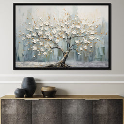 Petals of Alabaster Beauty - NicheCanvas